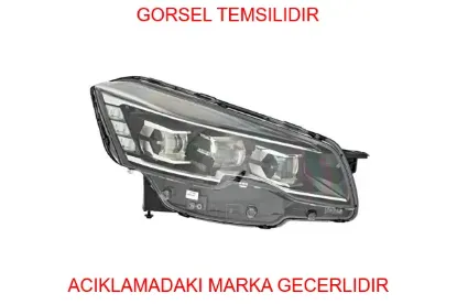 Sağ ön led far peugeot  1612495280 resmi