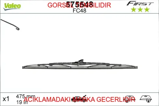 Cam silc süpürg peugeot  1613716080 resmi