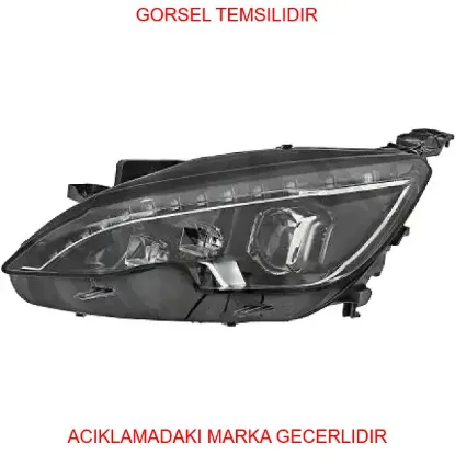 Sol ön far 308 peugeot  1618000380 resmi