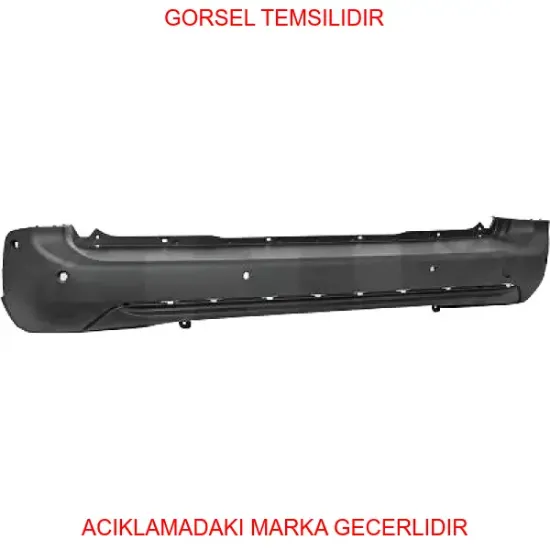 Arka tampon peugeot  1633557380 resmi