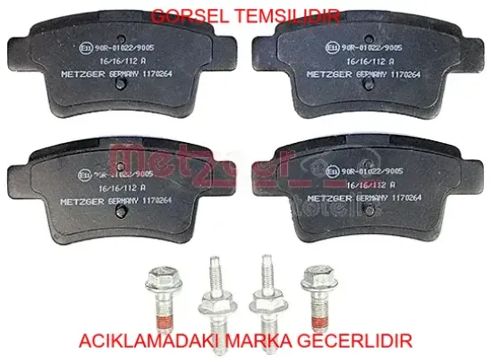 4 balata takımı peugeot  1647873780 resmi