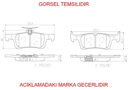 4 balata takımı peugeot  1647875680 resmi