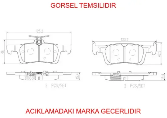 4 balata takımı peugeot  1647875680 resmi