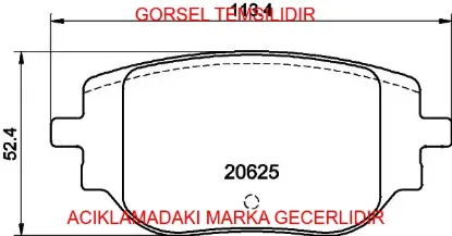 Arka Fren Balatasi Expert 4 Traveller Jumpy Iv Spacetourer 1673597480 resmi