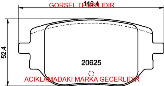 Arka Fren Balatasi Expert 4 Traveller Jumpy Iv Spacetourer 1673597480 resmi