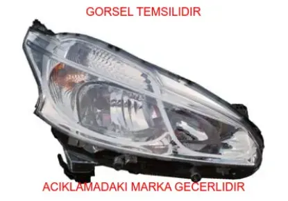 Sağ Far 208 Peugeot  9802221280    1685351480 resmi