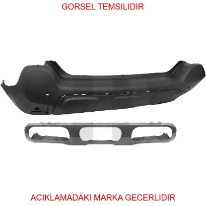 Arka sac tampon peugeot  1695193980 resmi