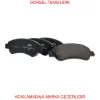 Ön fren balata takım (137mm) 207 301 c3 c4 1617282980/ 1682206780 resmi