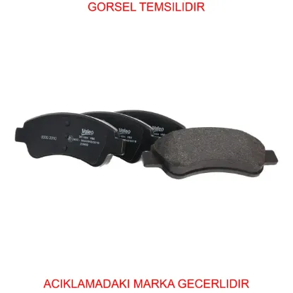 Ön fren balata takım (137mm) 207 301 c3 c4 1617282980/ 1682206780 resmi