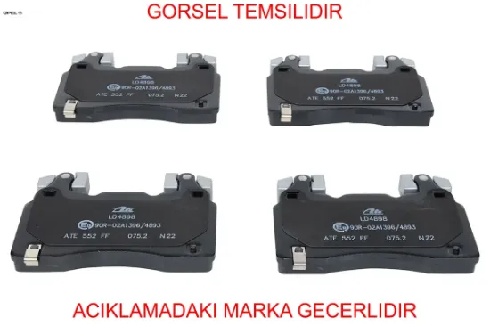 4 balata takımı opel  23441307 resmi