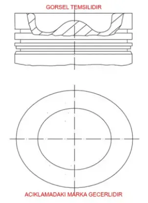 Piston grubu peugeot  25182669 resmi