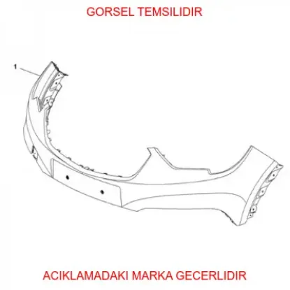 O:ön tampon peugeot  39097370 resmi