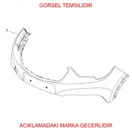O:ön tampon peugeot  39097370 resmi