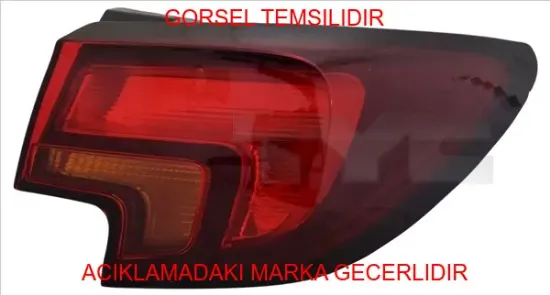 Stop lambası dıs sag ledsız poc uge astra k peugeot  39099015 resmi