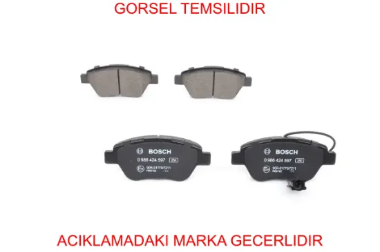 Ön Fren Balatasi   Bipper Peugeot    PEUGEOT, LANCIA, ALFA ROMEO, CITROEN, FIAT 4254.C8 resmi