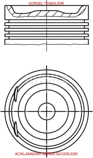 Piston grubu peugeot  55558801 resmi