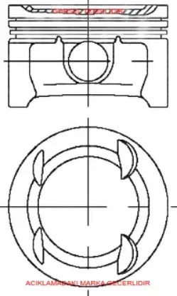 Piston grubu peugeot  55588065 resmi
