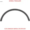 Çamurluk ağız kaplaması sağ ön    mokka opel  95275449 resmi
