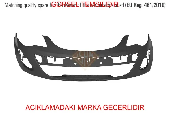 Ön Tampon (astarli) 11-14 Corsa D Peugeot 95508031 resmi