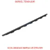 Sağ ön cam dış fitil 208 peugeot  9673085080 resmi