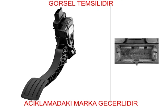 Gaz pedalı elektronik peugeot  9674829180 resmi