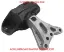 Motor kulağı sağ 301 1.2 72 bg peugeot  9676771080 resmi
