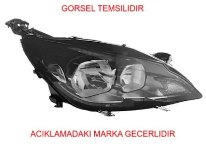 Sağ Ön Far 308 13- Peugeot    PEUGEOT 9677522980 resmi