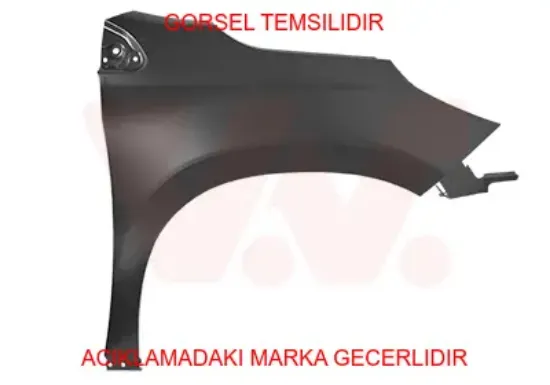 Sağ ön çamurluk 2008 peugeot  9678733980 resmi