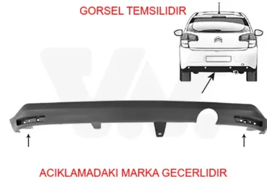 Tampon eteği 9803688680  peugeot resmi