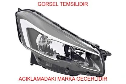Sağ ön far peugeot  9807241180 resmi