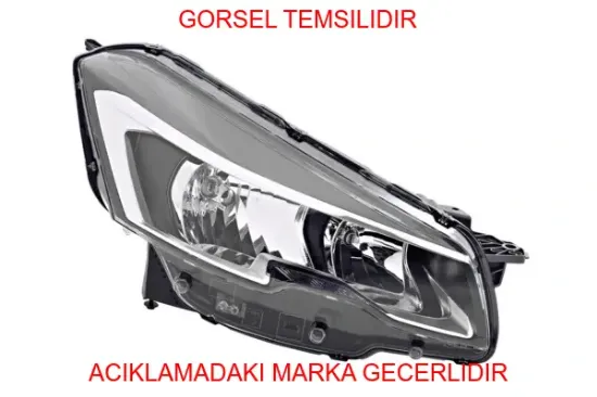 Sağ ön far peugeot  9807241180 resmi