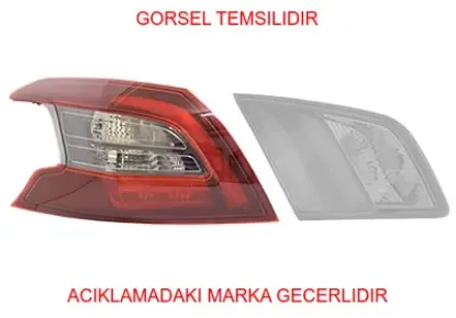Stop lambası sol dış 308 ıı peugeot  9823728680 resmi
