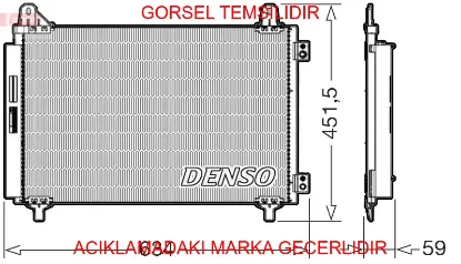 Kondansör Peugeot 9825371480 resmi