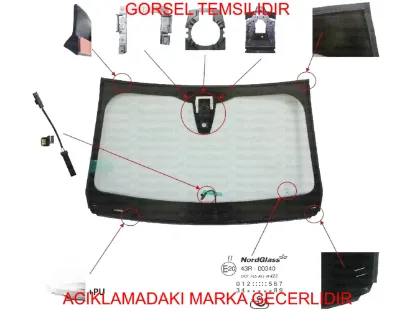 Ön cam ısıtmalı 2008 (p24e) peugeot  9825583080 resmi