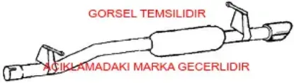 Arka susturucu peugeot  9828302380 resmi