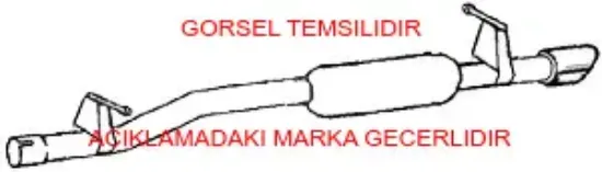 Arka susturucu peugeot  9828302380 resmi