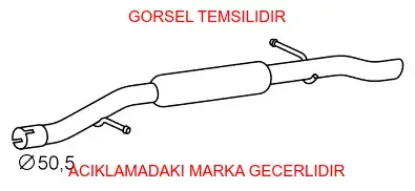 Arka susturucu peugeot  9828302480 resmi