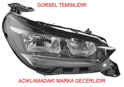 Komple far peugeot  9829465380 resmi