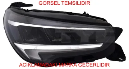 Komple far peugeot  9829522580 resmi