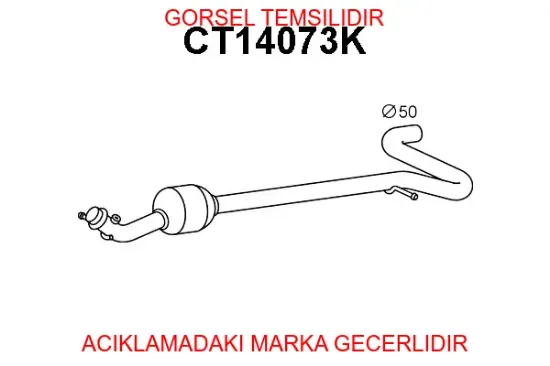 Ara bağl borusu peugeot  9833015180 resmi