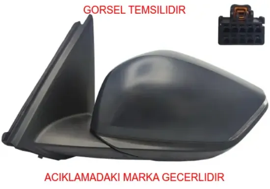 Dikiz Aynasi Kapaği Sol - 408 (p54) 308 (p5) C4x (c43) Ds4 /astra (o5 ) 983404971T resmi
