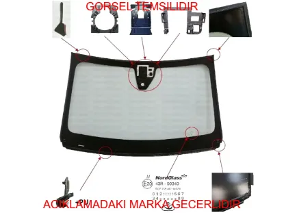 Ön cam 208 (p21e) peugeot  9845017380 resmi