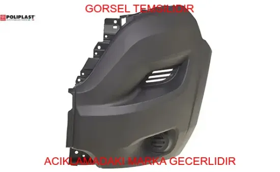 Tampon ön sol gri sissiz dodikli  boxer 2014>  1612473480/ 735589786/ 100.16.142/ 100.10.139/  Polıplast 100.11136 resmi
