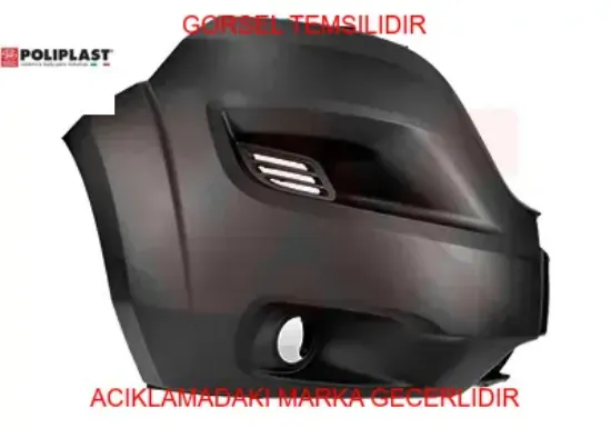 Tampon ön sağ sisli siyah  ducato 2014>  735749743/ 735684858/ 1637293180/ 73574974/  Polıplast 100.11157 resmi