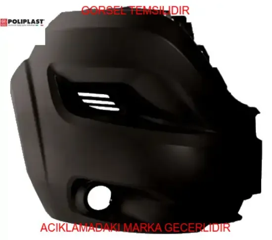 Tampon ön sağ sisli siyah dodikli  boxer 2014>  735684859/ 1637293280/ 735749744/ 73574974/  Polıplast 100.11157H resmi