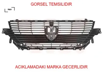 Tampon ızgarası ön orta siyah 2 sensörlü  308 2021>  16819719XT/  Pulo P3-30821A-P1 resmi