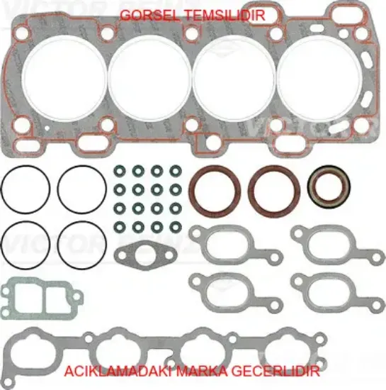 Üst takım conta seti renault laguna ı 95 01 safrane ıı 96 01 2.0 16v n7q volvo s40 95 98 v40 95 04 1 royal conta 7438610009 resmi