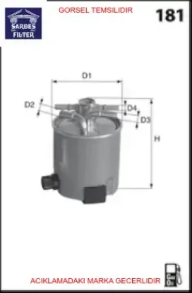 Yakıt filtresi a6 2.7 tdı-3.0 tdı 05-11 sardes 4f0127401h resmi