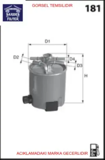Yakıt filtresi a6 2.7 tdı-3.0 tdı 05-11 sardes 4f0127401h resmi