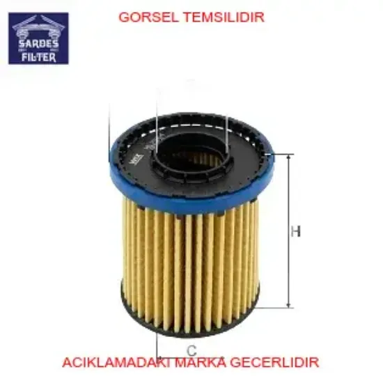 Yağ filtresi astra k.astra k sports tourer.ınsignia b grand sport-ınsignia b 1.5-2.0 crdı-cdtı sardes 55515474 resmi